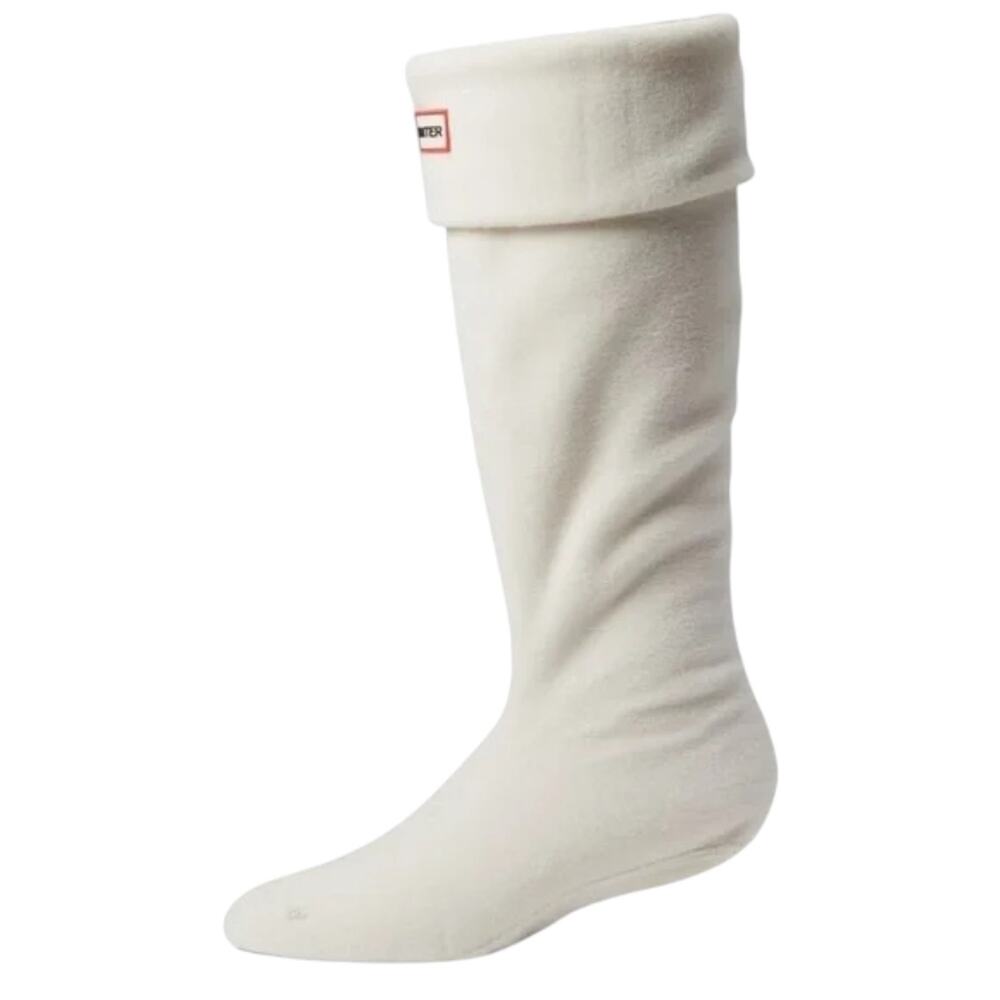 Hunter Fleece Tall Boot Socks Cream Original Tall Rain Boot Liner